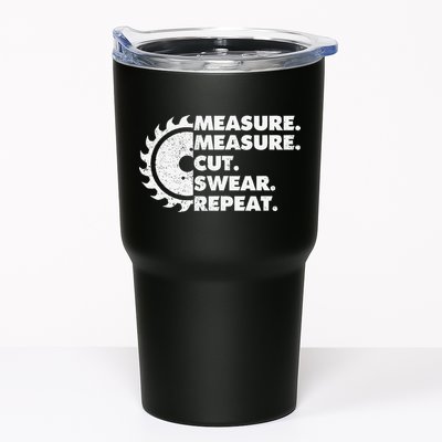 Measure Measure Cut Swear Repeat For Carpenter & Woodworker Tumbler