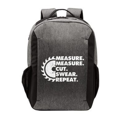 Measure Measure Cut Swear Repeat For Carpenter & Woodworker Vector Backpack