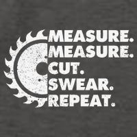 Measure Measure Cut Swear Repeat For Carpenter & Woodworker Vector Backpack