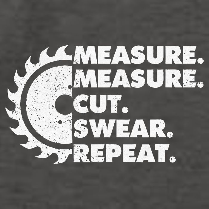 Measure Measure Cut Swear Repeat For Carpenter & Woodworker Vector Backpack