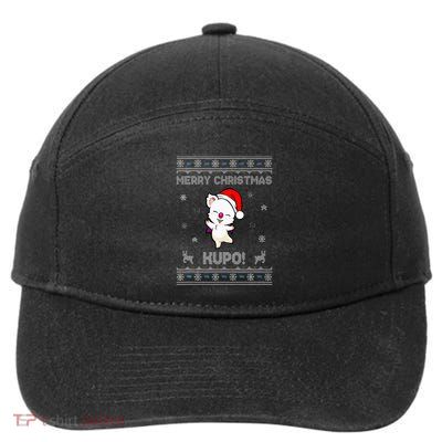 Moogle Merry Christmas Kupo! 7-Panel Snapback Hat