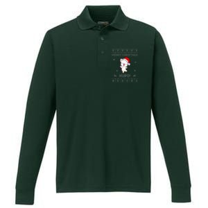 Moogle Merry Christmas Kupo! Performance Long Sleeve Polo