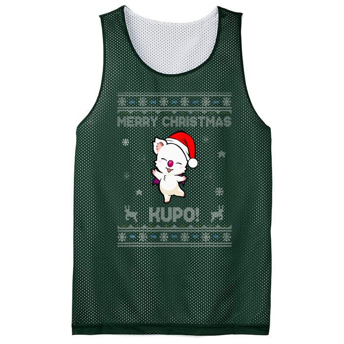 Moogle Merry Christmas Kupo! Mesh Reversible Basketball Jersey Tank