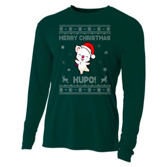 Moogle Merry Christmas Kupo! Cooling Performance Long Sleeve Crew