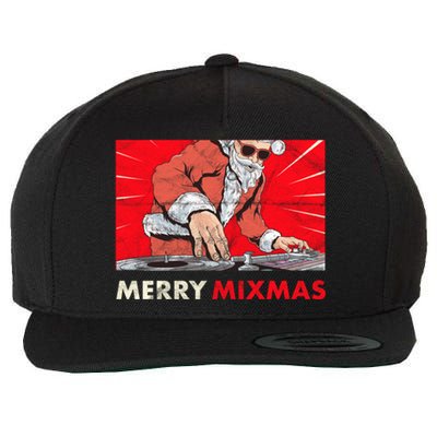 Merry Mixmas Christmas Synthesizer Analog Synth Techno Xmas Meaningful Gift Wool Snapback Cap