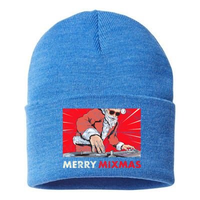 Merry Mixmas Christmas Synthesizer Analog Synth Techno Xmas Meaningful Gift Sustainable Knit Beanie