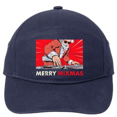 Merry Mixmas Christmas Synthesizer Analog Synth Techno Xmas Meaningful Gift 7-Panel Snapback Hat