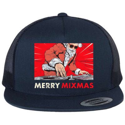 Merry Mixmas Christmas Synthesizer Analog Synth Techno Xmas Meaningful Gift Flat Bill Trucker Hat