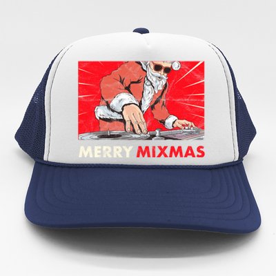 Merry Mixmas Christmas Synthesizer Analog Synth Techno Xmas Meaningful Gift Trucker Hat