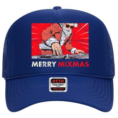 Merry Mixmas Christmas Synthesizer Analog Synth Techno Xmas Meaningful Gift High Crown Mesh Back Trucker Hat