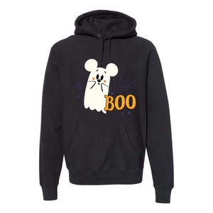 Mickey Mouse Cute Little Ghost Boo Halloween Premium Hoodie