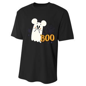 Mickey Mouse Cute Little Ghost Boo Halloween Performance Sprint T-Shirt