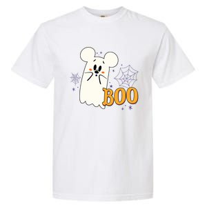 Mickey Mouse Cute Little Ghost Boo Halloween Garment-Dyed Heavyweight T-Shirt