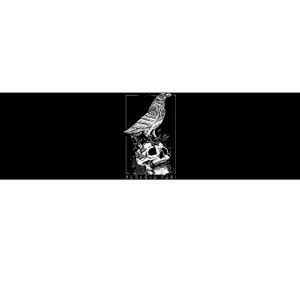 Memento Mori Crow Skull Moon Bumper Sticker