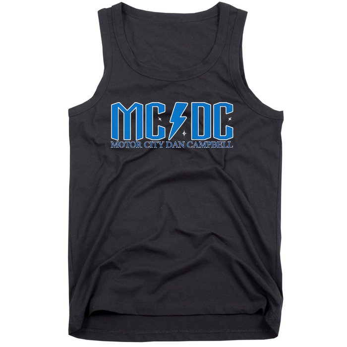 MCDC Motor City Dan Campbell Funny Football Tank Top