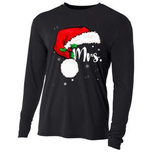 Mr Mrs Claus Christmas Couples Matching His And Her Pajamas Cooling Performance Long Sleeve Crew