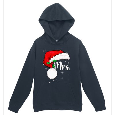 Mr Mrs Claus Christmas Couples Matching His And Her Pajamas Urban Pullover Hoodie