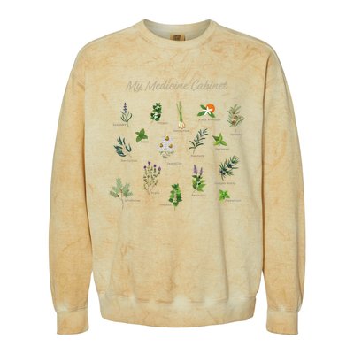 My Medicine Cabinet Natural Healing Plants Medicinal Herbs Colorblast Crewneck Sweatshirt