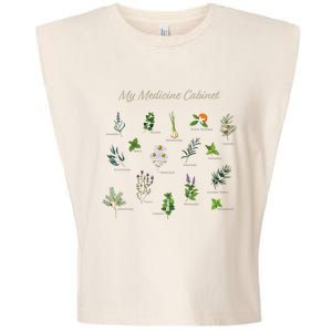 My Medicine Cabinet Natural Healing Plants Medicinal Herbs Garment-Dyed Women's Muscle Tee