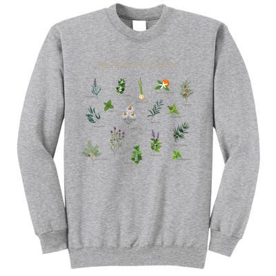 My Medicine Cabinet Natural Healing Plants Medicinal Herbs Tall Sweatshirt