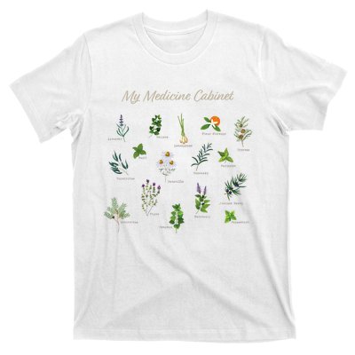 My Medicine Cabinet Natural Healing Plants Medicinal Herbs T-Shirt