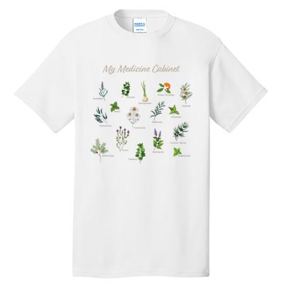 My Medicine Cabinet Natural Healing Plants Medicinal Herbs Tall T-Shirt