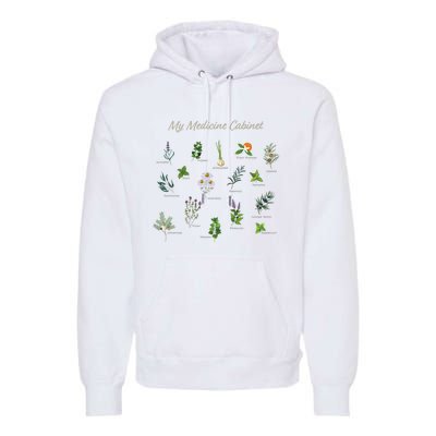 My Medicine Cabinet Natural Healing Plants Medicinal Herbs Premium Hoodie