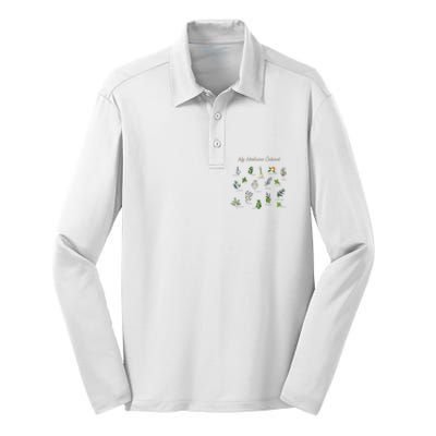 My Medicine Cabinet Natural Healing Plants Medicinal Herbs Silk Touch Performance Long Sleeve Polo