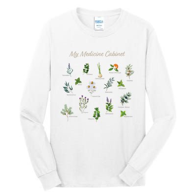 My Medicine Cabinet Natural Healing Plants Medicinal Herbs Tall Long Sleeve T-Shirt