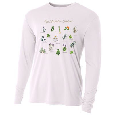 My Medicine Cabinet Natural Healing Plants Medicinal Herbs Cooling Performance Long Sleeve Crew