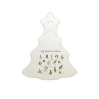 My Medicine Cabinet Natural Healing Plants Medicinal Herbs Ceramic Tree Ornament