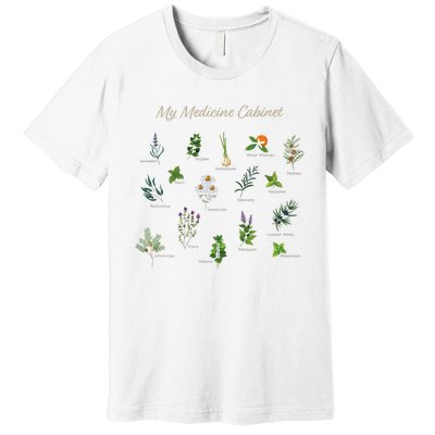 My Medicine Cabinet Natural Healing Plants Medicinal Herbs Premium T-Shirt