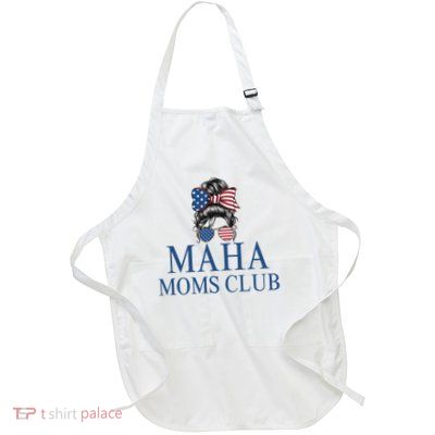 MAHA Moms Club RFK JR Trump Mom Momma MAHA Mom’s Club Make America Healthy Again  Full-Length Apron With Pockets