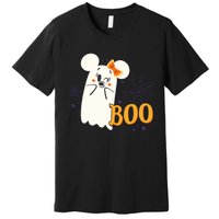 Minnie Mouse Cute Little Ghost Boo Halloween Premium T-Shirt