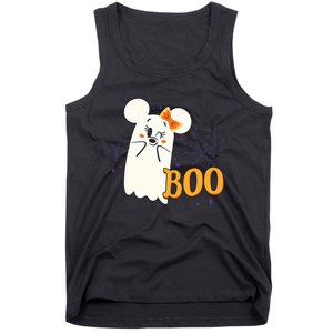 Minnie Mouse Cute Little Ghost Boo Halloween Tank Top