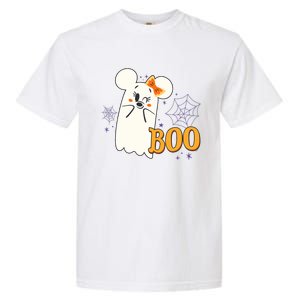 Minnie Mouse Cute Little Ghost Boo Halloween Garment-Dyed Heavyweight T-Shirt