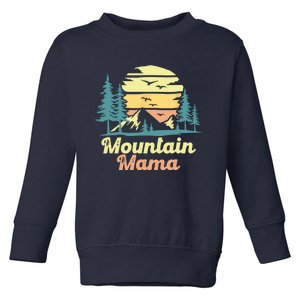 Mountain Mama Camping Hiking Mom Adventure Mothers Day Toddler Sweatshirt