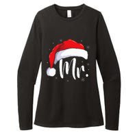 Mr Mrs Claus Christmas Couples Matching His And Her Pajamas Womens CVC Long Sleeve Shirt