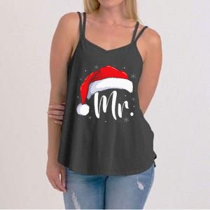 Mr Mrs Claus Christmas Couples Matching His And Her Pajamas Women's Strappy Tank