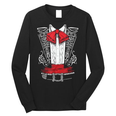 Mexican Mariachi Costume Cinco De Mayo Long Sleeve Shirt