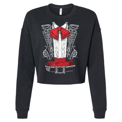 Mexican Mariachi Costume Cinco De Mayo Cropped Pullover Crew