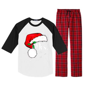 Mr Mrs Claus Christmas Couples Matching His And Her Pajamas Raglan Sleeve Pajama Set