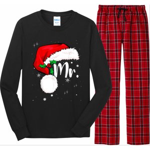 Mr Mrs Claus Christmas Couples Matching His And Her Pajamas Long Sleeve Pajama Set