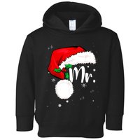 Mr Mrs Claus Christmas Couples Matching His And Her Pajamas Toddler Hoodie