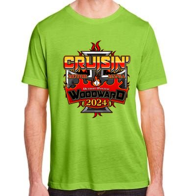 Motor Mania Cruisin Woodward 2024 Detroit To Pontiac Adult ChromaSoft Performance T-Shirt