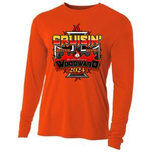 Motor Mania Cruisin Woodward 2024 Detroit To Pontiac Cooling Performance Long Sleeve Crew