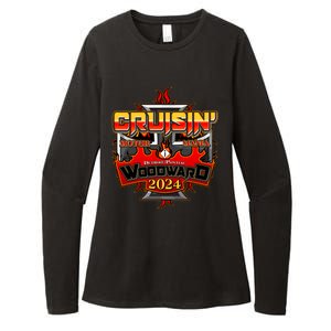 Motor Mania Cruisin Woodward 2024 Detroit To Pontiac Womens CVC Long Sleeve Shirt