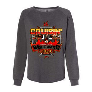 Motor Mania Cruisin Woodward 2024 Detroit To Pontiac Womens California Wash Sweatshirt