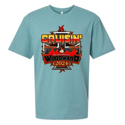 Motor Mania Cruisin Woodward 2024 Detroit To Pontiac Sueded Cloud Jersey T-Shirt