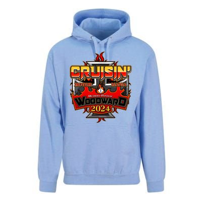 Motor Mania Cruisin Woodward 2024 Detroit To Pontiac Unisex Surf Hoodie